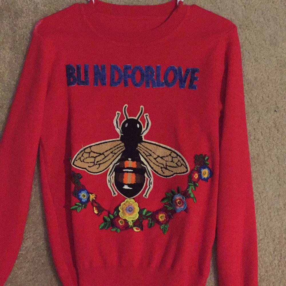 Embroidered Gucci inspired sweater